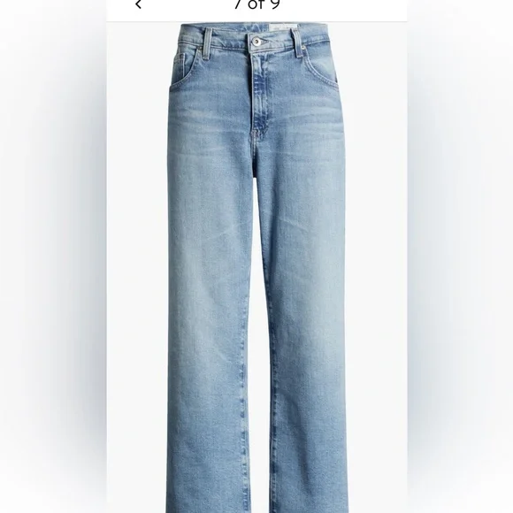 AG Brinley Crop Mid-Rise Straight jeans size 28 - Picture 3 of 3